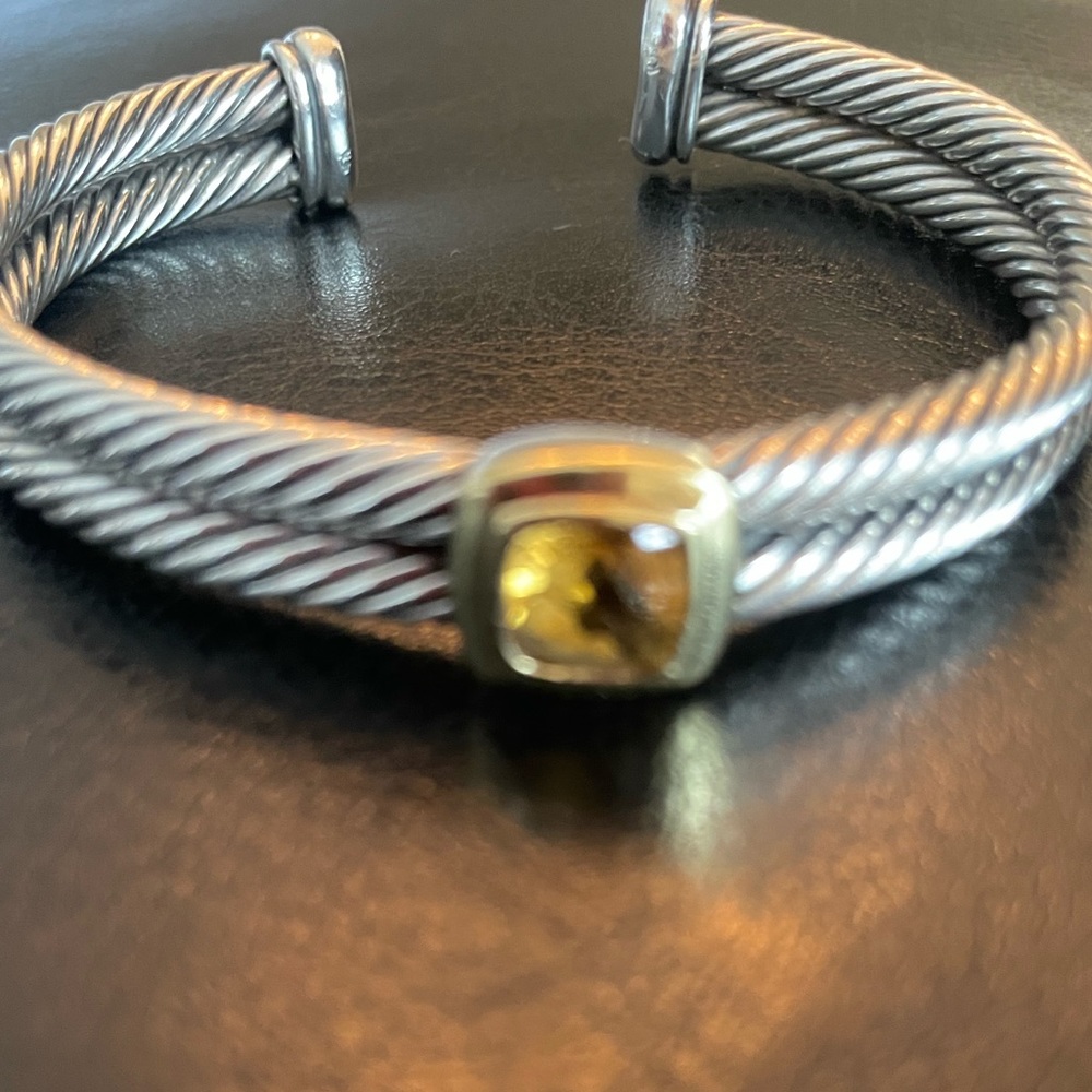 David Yurman Double Cable Citrine Bracelet 100% authentic.